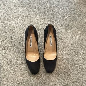 Manolo Blahnik suede heels